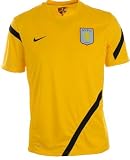 Aston Villa FC Authentic EPL Nike Yellow Training Jersey Size LG