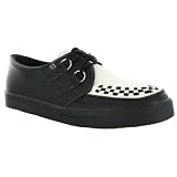 Search : T.u.k 2 Ring Creeper A6092 Black Leather Womens Shoes