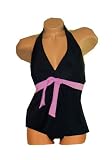 Beach Belle Swimwear Swimsuit PLUS SIZE 2 Piece Tie Detail Halter Tankini Swimsuit BY Beach Belle®