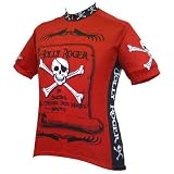World Jersey's Men's Jolly Roger Short Sleeve Cycling Jersey