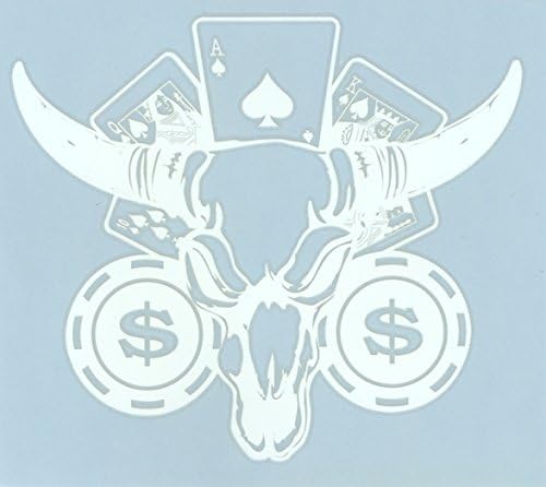 Top Heavy - Texas Hold 'Em Bullhead - Rub on Sticker / Decal