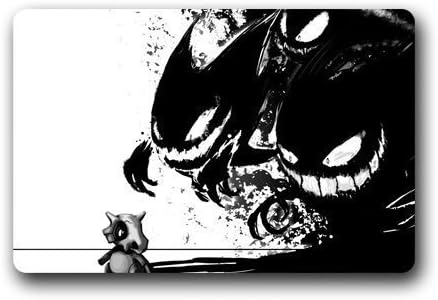 New Hot Wind Japanese Anime Gengar And Cubone Pokemon Custom Doormat Home Decor Bedroom Carpet Classic Floor Mats Rugs 23.6 x 15.7 Inches