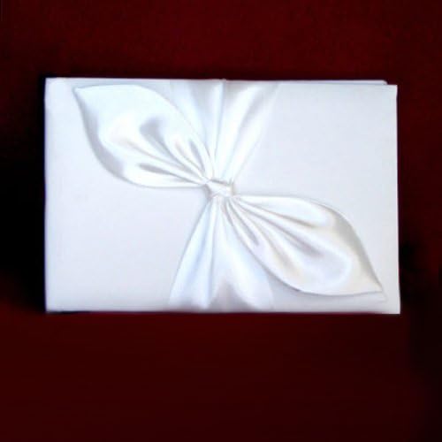 Beautiful White Guest Book New