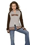 Cleveland Browns Women's Varsity Full Zip Raglan Jacket - by Alyssa Milano