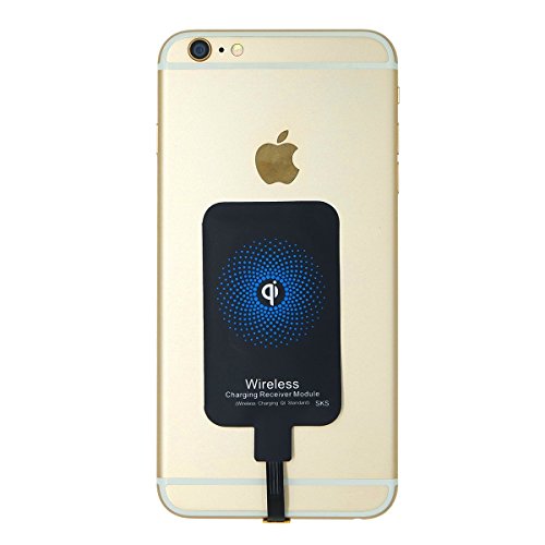 EripuÂ® 3rd New Improved 1000mA iPhone Wireless Receiver Adapter Module Qi Iphone Wireless Charger Charging Receiver Patch Module for Iphone 6 6 Plus 6s 6s Plus 5s 5c 5 Ultra Slim 0.5mm