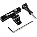 Yemo® Racing Cycling Seat Saddle Rail Clamp Mount For Gopro Hero 4, Session, Black, Silver Hero+, 3+,3, 2, 1 SJ4000 SJ5000 Session HD SJCAM (Black)
