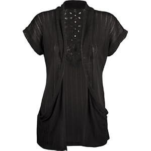 FULL TILT Open Weave Womens Top