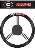 41U2bg7WPSL. SL160  NCAA Georgia Bulldogs Poly Suede Steering Wheel Cover