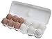 Mexas Farms Ceramic Chicken Nesting Eggs Brown & White Dozen (12)