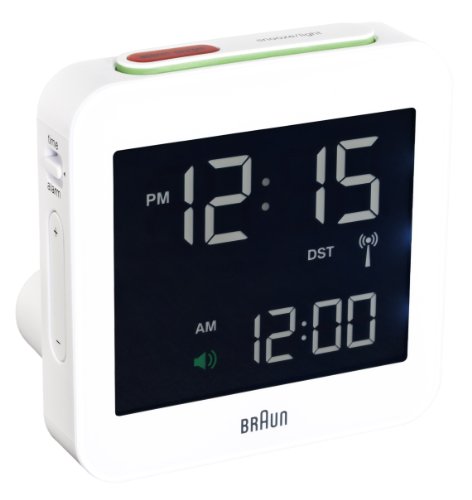 Braun-Reisewecker, LED, Quartzwerk BNC009WH