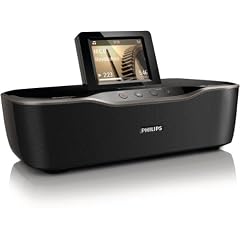 Philips NP3700/12 Netzwerk-Spieler (WMA, MP3, LCD-Touchscreen, 2x 5 Watt, Online-Musik-Service Spotify) / schwarz