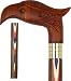 Royal Canes Carved Eagle Exotic Wood Cane