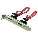 LogiLink CS0006 S-ATA zu eSATA Adapter mit Slotblech 2-fach