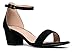 J. Adams Daisy Heeled Sandals - Ankle Strap Low Block, Open Toe Dress Pumps, Chunky Heels - Dressy Shoes for Women - Bridal, Wedding, Summer Sandals