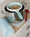 Martha Stewart Collection Blue Silicone Hand Colander