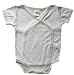 Baby Bambu Short Sleeve Bamboo Kimono Bodysuit - White, 6-12 Months