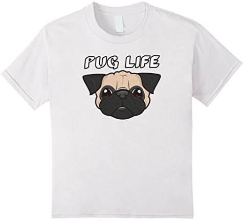 Kids Funny Thug Life Shirts - Pug Life T Shirt 8 White