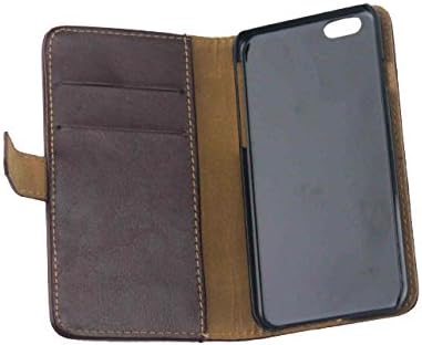 iPhone 6 Case, TPOS Premium Simple Leather Wallet Case Cover with Card Slots and Cash Compartment For Apple iPhone 6 4.7 inch Size (Brown)