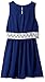 Amy Byer Girls' Big Chiffon Dress with Crochet Trim