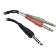 Hosa 3 meter 1/4" TRS Male To Two 1/4" TS Male Send/Return Cable