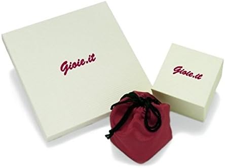 Loox Garnet Women's Earrings in White 925 Sterling Silver with Garnet, 11 Grams