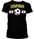 Japan Flags International Soccer Juniors T-shirt, Japanese National Pride Juniors Shirt