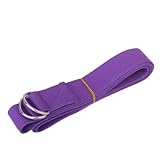 SODIAL(R) Long Yoga Stretching Belt Fitness Training Strap Belt - Purple