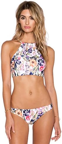 Alnovate Women's Vintage Floral Print 2 PCS Bikini Sets Swimsuits S