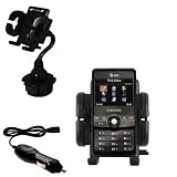 Samsung Access Auto Cup Holder with Car Charger - Uses Gomadic TipExchange