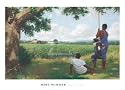 Summertime by Mike Wimmer. CANVAS WITH BRUSHSTROKES with 3/4 inch bars. 32.91 inches width by 20.96 inches height. Highest Quality Art Poster Print