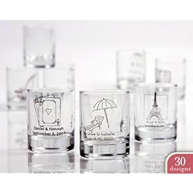  Personalized Shot Glass/ Votive Holder with over 40 Design Choices - Baby Shower Gifts & Wedding Favors (Set of 48)