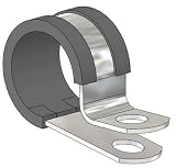 Imperial 74821 Galvanized Steel Rubber Cushion Clip 5/16x1/4 (Pack of 25)