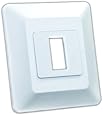 JR Products 13605 White Single Switch Base and Face Plate