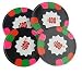 Premium Chocolate Casino Poker Chips - Bag of 345 Pcs - $100 Denomination