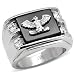 Bague homme Chevalière Pascual - Acier inoxydable - tres tendance