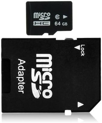 TkBlue NEW 64 GB Class 10 microSD Memory Card with Adapter