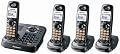 Panasonic Dect 6.0 Expandable Digital Cordless Answering System - 4 Handset System (KX-TG9344T)