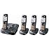 Panasonic Dect 6.0 Expandable 4-Handset Digital Cordless Answering System $59.99