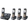 Panasonic Dect 6.0 Expandable Digital Cordless Answering System - 4 Handset System (KX-TG9344T)