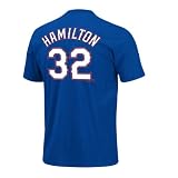 Texas Rangers Josh Hamilton MLB Player Name & Number T-Shirt (Deep Royal) Size L