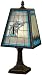 Florida Marlins 14-Inch Art Glass Lamp