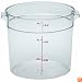 Cambro Round 6-Quart Storage Container, Clear
