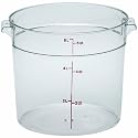 Cambro Round 6-Quart Storage Container, Clear