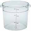 Cambro Round 6-Quart Storage Container, Clear