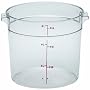 Cambro Round 6-Quart Storage Container, Clear