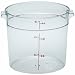 Cambro Round 6-Quart Storage Container, Clear