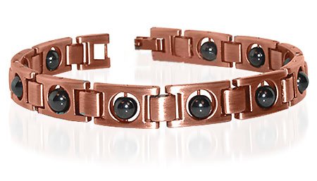 New Copper Clad Magnetic Hematite Bracelet 8.5 inches