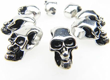 DWGEAR 50PCS Knife Key Jewelry Parachute Cord Bead Pendant Lanyard Skull Spacer Beads Great DIY Accessories for Necklace, Bracelets and Earrings Making