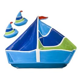 Whim by Cynthia Rowley Tray and Salt and Pepper Set - Sailboat : Target from target.com