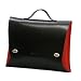 Rozan Leather Briefcase A4 Red/Black